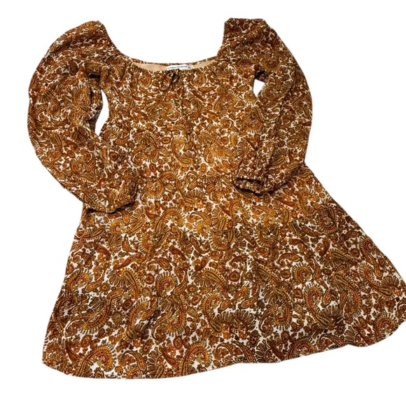 Faithfull The Brand Indira Mini Dress La Medina Paisley Print Viscose Size 4 - Picture 5 of 10